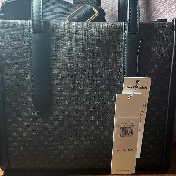 Calvin Klein Black and Brown Satchel - Picture 7 of 7